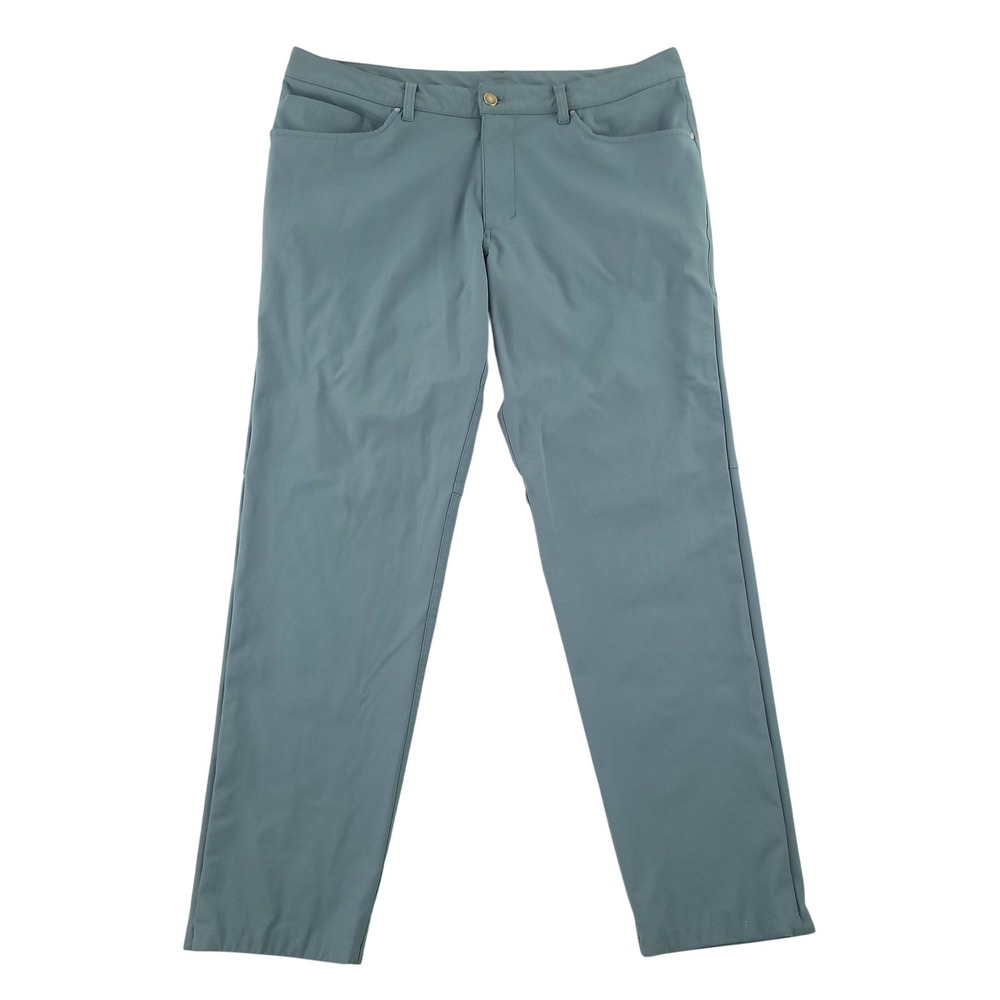 Lululemon Pants Mens 36x30 Blue Chino Microfiber Stretch 5 Pocket Casual